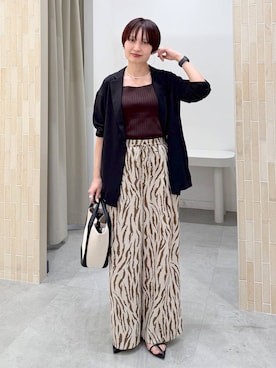 「Elura（エルーラ）のアイテム」を使った、SuUさん（レディース・167cm）の春コーディネート