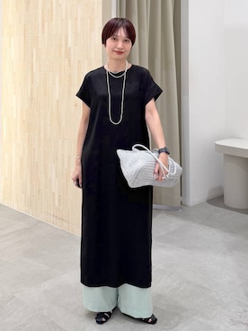 「Elura（エルーラ）のグルカパンプス/637045（パンプス、ブラック系）」を使った、SuUさん（レディース・167cm）の春コーディネート