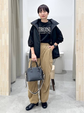 「アイテム（その他アウター）」を使った、SuUさん（レディース・167cm・40代）の秋コーディネート