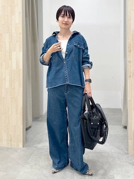 「アイテム（タンクトップ）」を使った、SuUさん（レディース・167cm・40代）の秋コーディネート