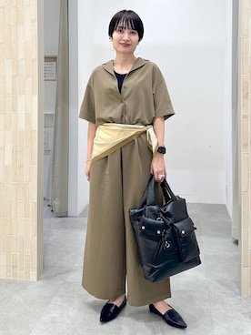 「アイテム（タンクトップ）」を使った、SuUさん（レディース・167cm・40代）の夏コーディネート