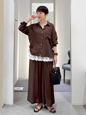 「アイテム（タンクトップ）」を使った、SuUさん（レディース・167cm・40代）の春コーディネート