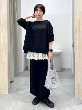 「アイテム（ニット/セーター）」を使った、SuUさん（レディース・167cm・40代）の秋コーディネート