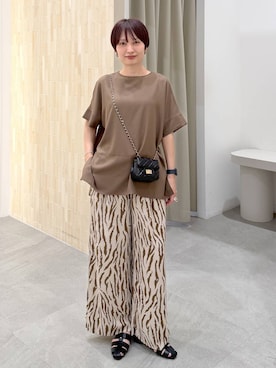 「Elura（エルーラ）のグルカパンプス/637045（パンプス、ブラック系）」を使った、SuUさん（レディース・167cm）の春コーディネート