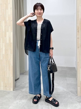 「アイテム（トップス）」を使った、SuUさん（レディース・167cm・40代）の夏コーディネート