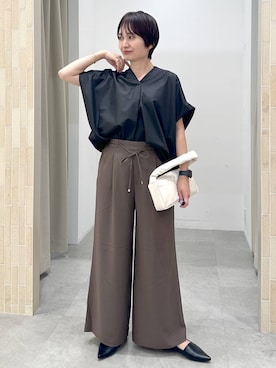 「人気アイテムをチェック！」｜「アイテム（シャツ/ブラウス）」を使った、SuUさん（レディース・167cm）の夏コーディネート