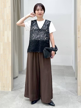 「アイテム（パンプス）」を使った、SuUさん（レディース・167cm・40代）の夏コーディネート
