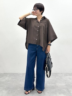 「アイテム（デニムパンツ）」を使った、SuUさん（レディース・167cm・40代）の夏コーディネート