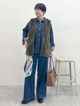 「アイテム（その他アウター）」を使った、SuUさん（レディース・167cm・40代）の夏コーディネート