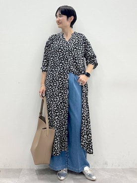 「Elura（エルーラ）のアイテム（ローファー）」を使った、SuUさん（レディース・167cm）の冬コーディネート