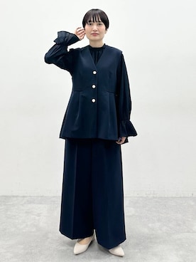 「アイテム（パンプス）」を使った、SuUさん（レディース・167cm・40代）の秋コーディネート