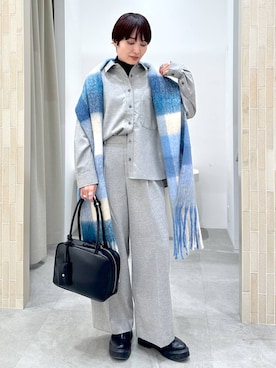 「アイテム（ボストンバッグ）」を使った、SuUさん（レディース・167cm・40代）の秋コーディネート