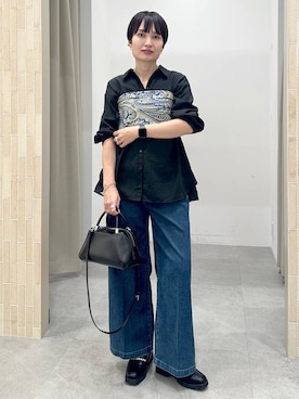 「アイテム（デニムパンツ）」を使った、SuUさん（レディース・167cm・40代）の夏コーディネート