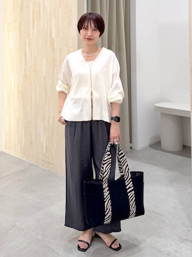 「Elura（エルーラ）のアイテム」を使った、SuUさん（レディース・167cm）の春コーディネート