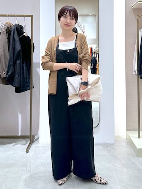 「アイテム（サロペット/オーバーオール）」を使った、SuUさん（レディース・167cm・40代）の秋コーディネート