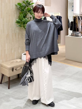 「アイテム（ハンドバッグ）」を使った、SuUさん（レディース・167cm・40代）の冬コーディネート