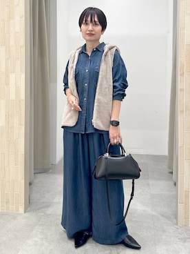 「アイテム（マウンテンパーカー）」を使った、SuUさん（レディース・167cm）の秋コーディネート