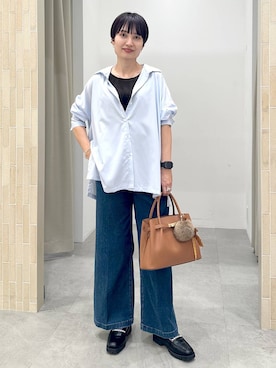 「アイテム（キーホルダー）」を使った、SuUさん（レディース・167cm・40代）の秋コーディネート