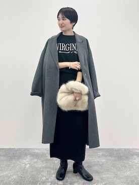 「アイテム（チェスターコート）」を使った、SuUさん（レディース・167cm・40代）の秋コーディネート