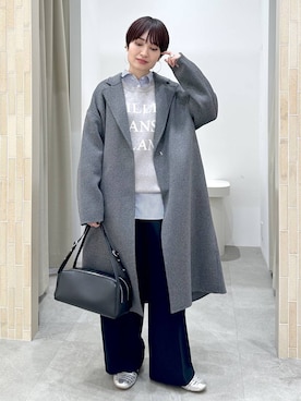 「アイテム（チェスターコート）」を使った、SuUさん（レディース・167cm）の秋コーディネート