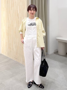 「アイテム（サロペット/オーバーオール）」を使った、SuUさん（レディース・167cm・40代）の春コーディネート