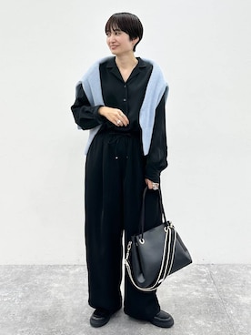 「アイテム（ローファー）」を使った、SuUさん（レディース・167cm・40代）の秋コーディネート