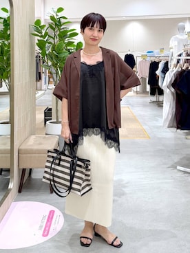 「Elura（エルーラ）のアイテム」を使った、SuUさん（レディース・167cm）の春コーディネート