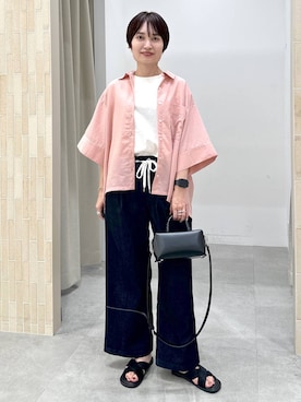 「アイテム（Tシャツ/カットソー）」を使った、SuUさん（レディース・167cm・40代）の夏コーディネート