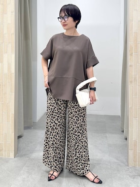 「人気アイテムをチェック！」｜「アイテム（シャツ/ブラウス）」を使った、SuUさん（レディース・167cm）の夏コーディネート
