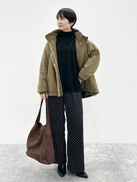 「アイテム（ダウンジャケット/コート）」を使った、SuUさん（レディース・167cm・40代）の冬コーディネート