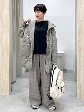 「アイテム（バックパック/リュック）」を使った、SuUさん（レディース・167cm・40代）の秋コーディネート