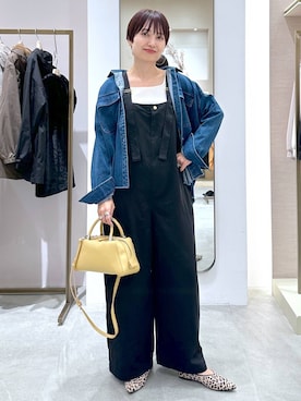 「アイテム（サロペット/オーバーオール）」を使った、SuUさん（レディース・167cm・40代）の秋コーディネート