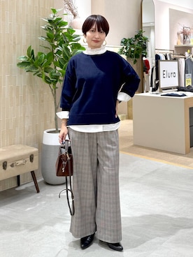 「eL（エル）のアイテム」を使った、SuUさん（レディース・167cm）の秋コーディネート