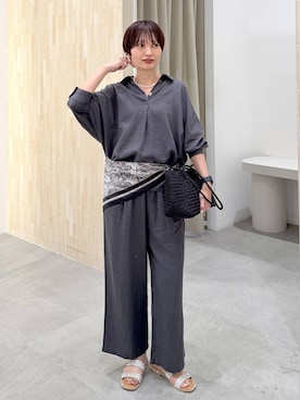 「Elura（エルーラ）のアイテム」を使った、SuUさん（レディース・167cm）の春コーディネート