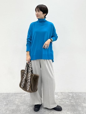 「アイテム（トートバッグ）」を使った、SuUさん（レディース・167cm・40代）の秋コーディネート