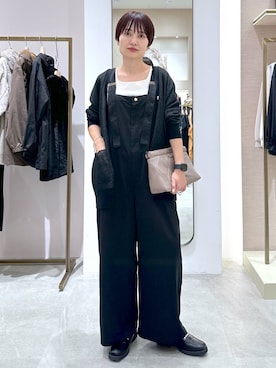 「秋コーデ」｜「アイテム（オールインワン・サロペット）」を使った、SuUさん（レディース・167cm）の秋コーディネート