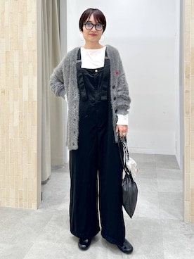 「アイテム（サロペット/オーバーオール）」を使った、SuUさん（レディース・167cm・40代）の秋コーディネート