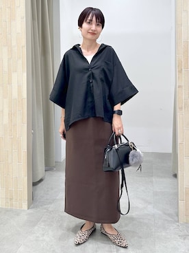 「アイテム（キーホルダー）」を使った、SuUさん（レディース・167cm・40代）の秋コーディネート