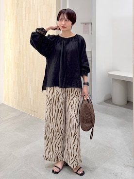 「Elura（エルーラ）のアイテム」を使った、SuUさん（レディース・167cm）の春コーディネート