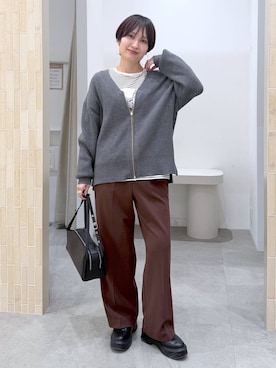 「Elura（エルーラ）のアイテム」を使った、SuUさん（レディース・167cm）の冬コーディネート