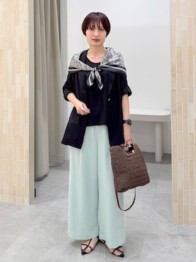 「Elura（エルーラ）のアイテム」を使った、SuUさん（レディース・167cm）の春コーディネート