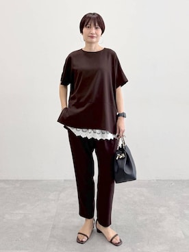 「Elura（エルーラ）のアイテム」を使った、SuUさん（レディース・167cm）の春コーディネート