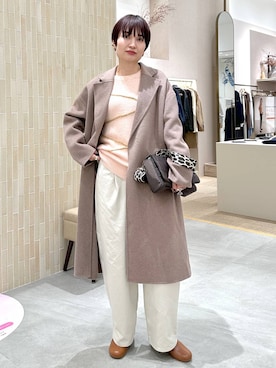「アイテム（チェスターコート）」を使った、SuUさん（レディース・167cm・40代）の秋コーディネート