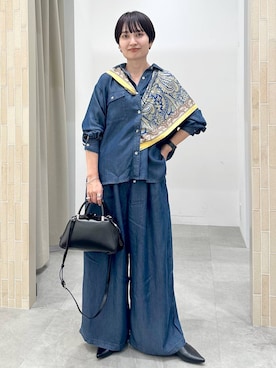「アイテム（パンプス）」を使った、SuUさん（レディース・167cm・40代）の夏コーディネート