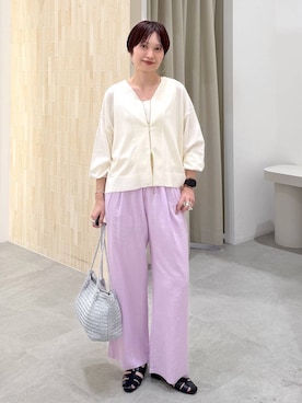 「Elura（エルーラ）のアイテム」を使った、SuUさん（レディース・167cm）の春コーディネート