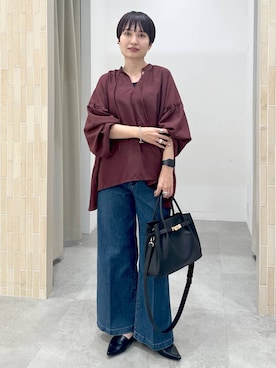 「アイテム（パンプス）」を使った、SuUさん（レディース・167cm・40代）の夏コーディネート