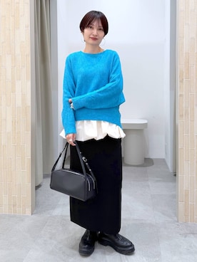 「Elura（エルーラ）のアイテム」を使った、SuUさん（レディース・167cm）の冬コーディネート