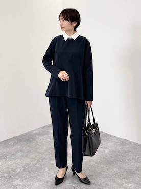 「アイテム（パンプス）」を使った、SuUさん（レディース・167cm・40代）の冬コーディネート