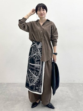 「人気アイテムをチェック！」｜「アイテム（シャツ/ブラウス）」を使った、SuUさん（レディース・167cm）の秋コーディネート
