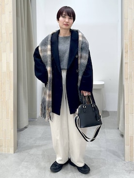 「アイテム（ハンドバッグ）」を使った、SuUさん（レディース・167cm・40代）の秋コーディネート